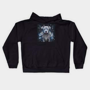 Jewelled Blue Nose Pit Bull Kids Hoodie